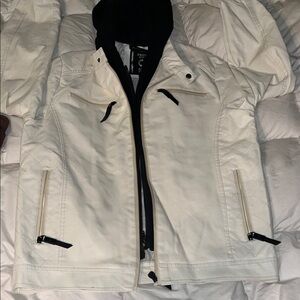 Friendz White Hooded Men's Jacket